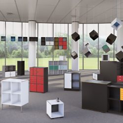 V Bookcase Cube Design