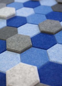 Ako Panel wandpatroon Hexagon akoestische muurdecoratie Project Meubilair