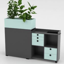 Cube Design flower box projectmeubilair