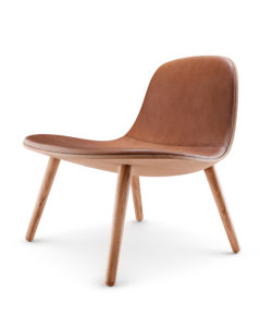 Eva Solo abalone Loungestoel Oak Nature Leather Cognac Projectmeubilair Designstore