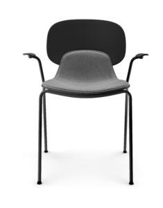 Eva Solo Combo Eetstoel Vergaderstoel Grijs Zwart Armleuning Stapelbaar Projectmeubilair Designstore