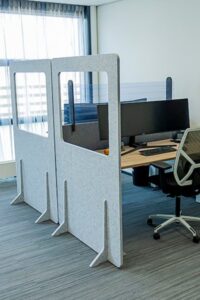 Ako Panel Akoestische Scheidingswand Venster Werkplek Kantoormeubilair Corona Afstand Projectmeubilair