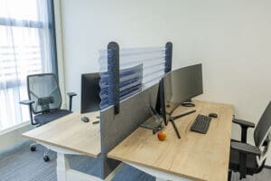 Ako Panel Topscherm Wave Scheidingswand Kantoor Kantoormeubilair Afstand Kantoor