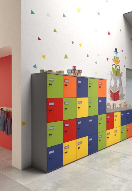 Mobel Linea LOK Lockerkast Hout Opbergen Projectmeubilair