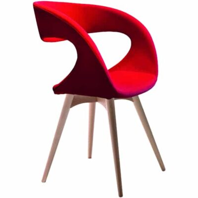 Midj Raff S L Ts Chair Stoel 4poot Hout Gestoffeerd Projectmeubilair