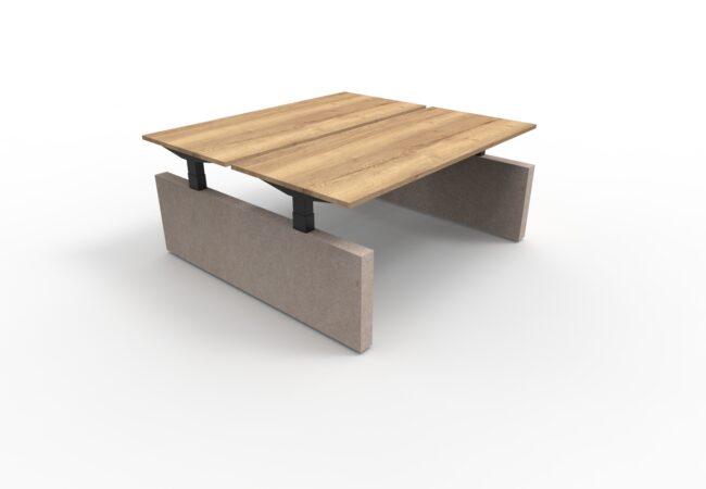 Wize Office Motion Duo Speed Elektrisch Zitsta Bureau Petfelt Panel Akoestiek Projectmeubilair
