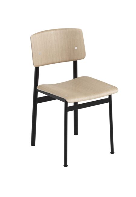 Muuto Loft Chair Stoel 4poot Eiken Zwart Grijs Rose Groen Zitten Projectmeubilair 1