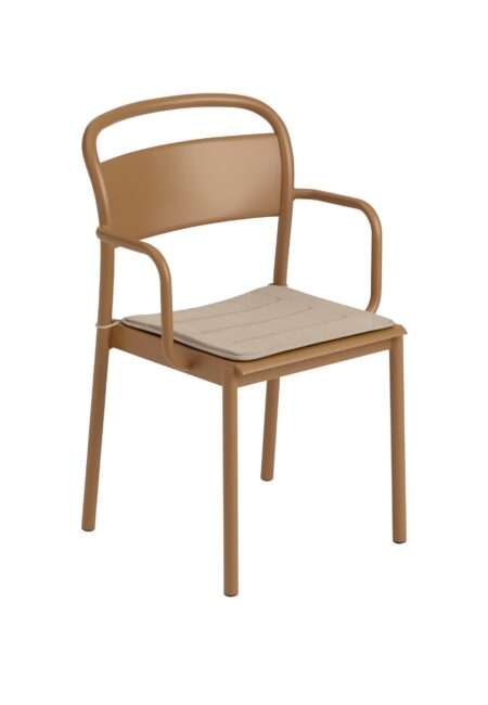 Muuto Linear Steel Armchair Side Chair Stoel Burnt Orange Tuinmeubilair Projectmeubilair.jpg