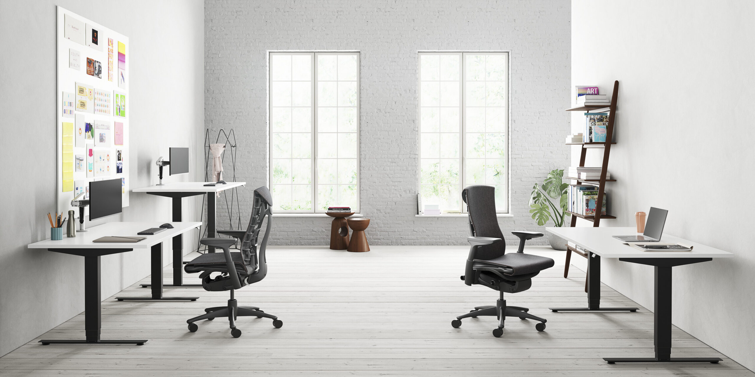 Herman Miller Embody Bureaustoel Zitten Ergonomisch Boven120kg Thuiswerkplek Zwaargewicht Sfeer Thuiskantoor Projectmeubilair