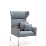 Chic Air A10h Graphite Profim Oorfauteuil Hoge Rug Met Kussens Projectmeubilair