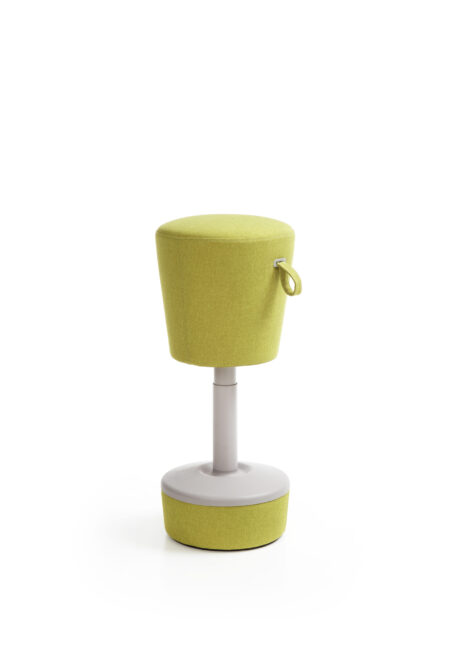 Mickey Beige Profim Stahulp Kruk Geel Stof