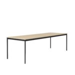 Base Table 250x90 Oak Black Muuto Projectmuubilair