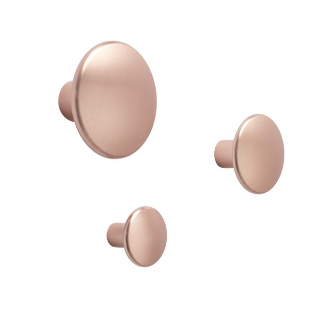 Muuto Dots Metal Round Rose Kapstokhaak Wandhaak Projectmeubilair