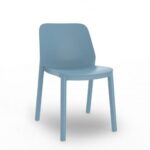 Garbar One Chair Stoel Design Retro Blauw Projectmeubilair Tuinmeubilair
