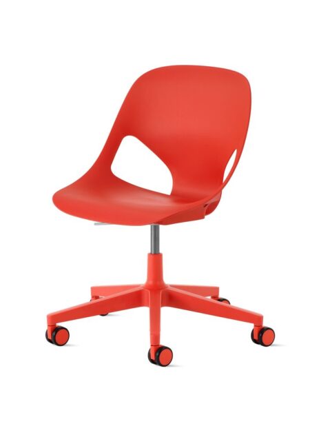 HermanMiller Zeph Bureaustoel Officechair Red Blaze Projectmeubilair