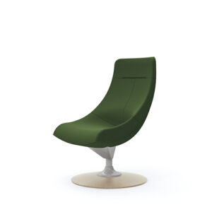 Okamura Lives Loungechair Hout Groen Kantoormeubilair