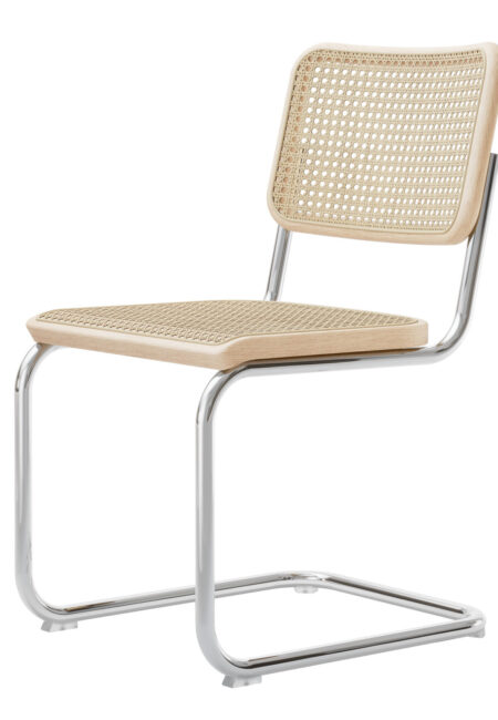 Thonet S32 Buisframe Stoel Gevlochten Riet Projectmeubilair Hout